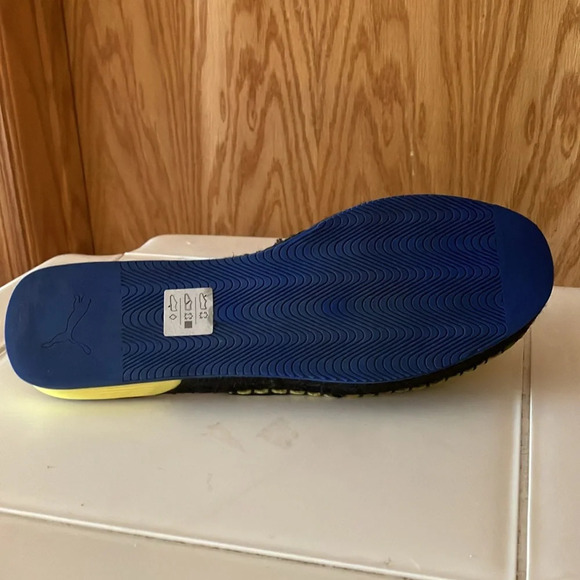 Puma Fendy Espadrille Slides Sulphur Spring/blue/black Slip on Sz 7 1/2 GUC - Picture 4 of 13
